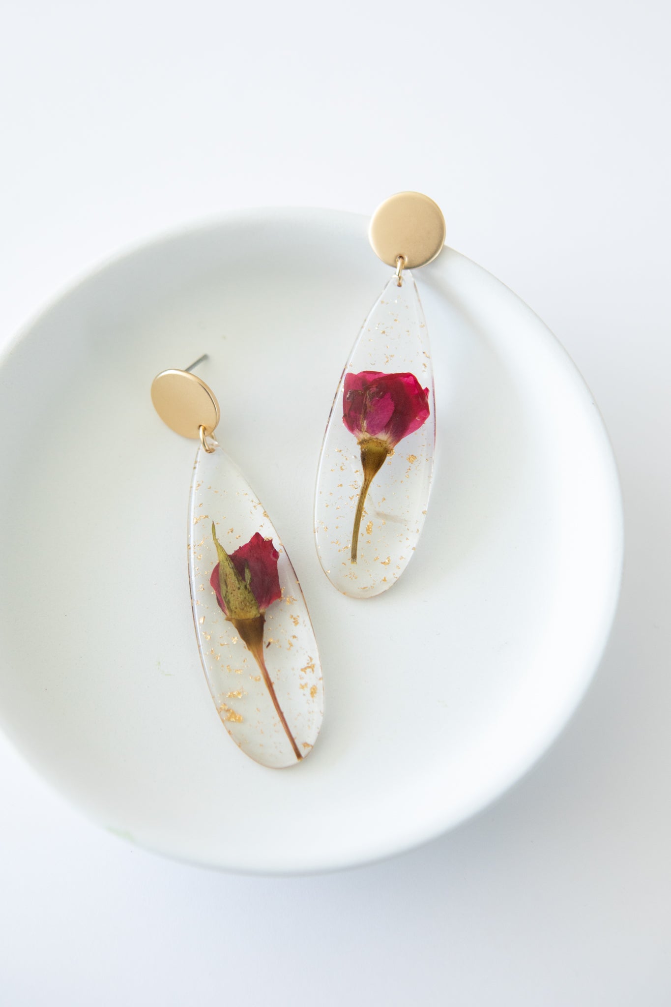 Impressively Pressed Earrings in Cardinal