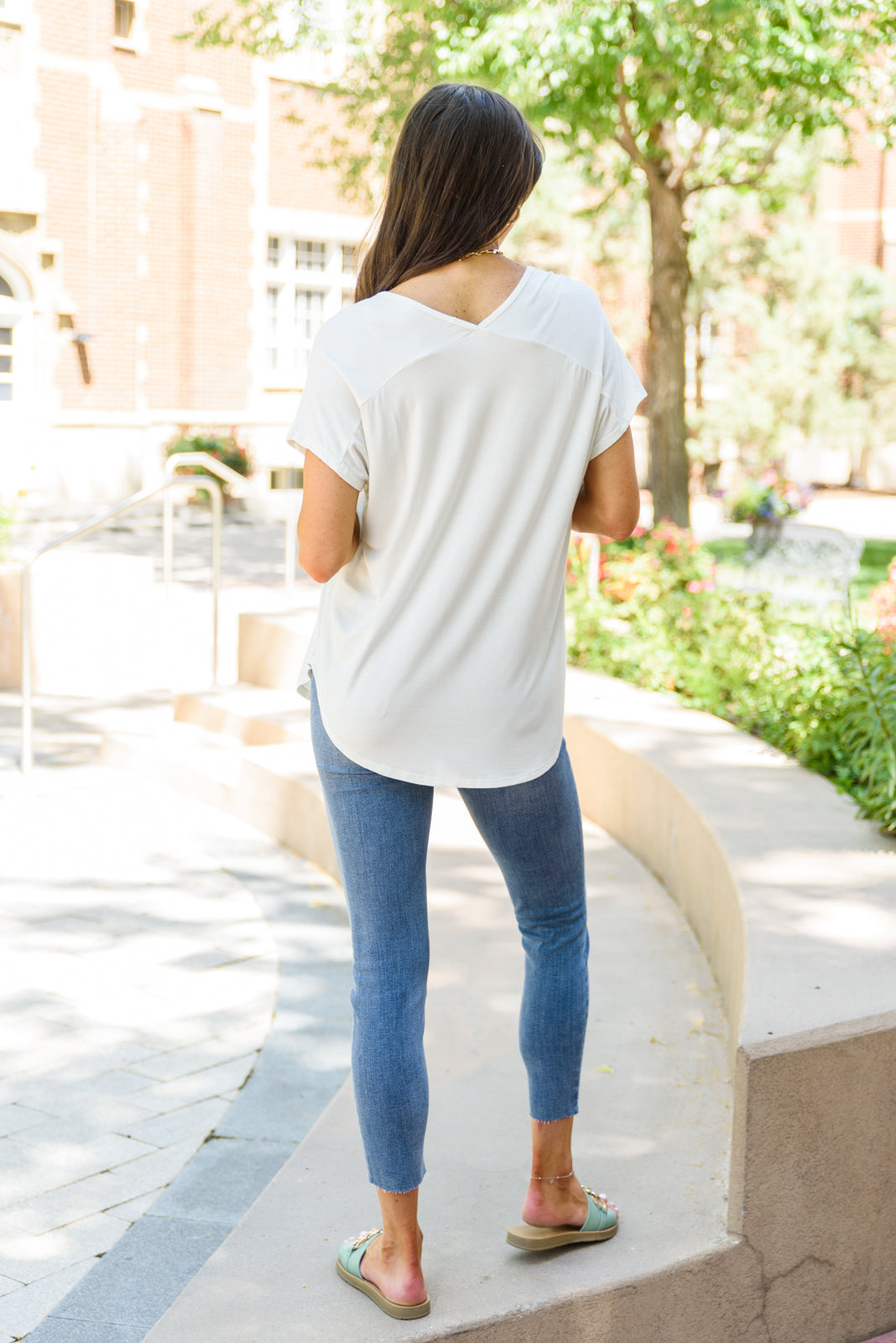 Feel The Zen Tee in Ivory