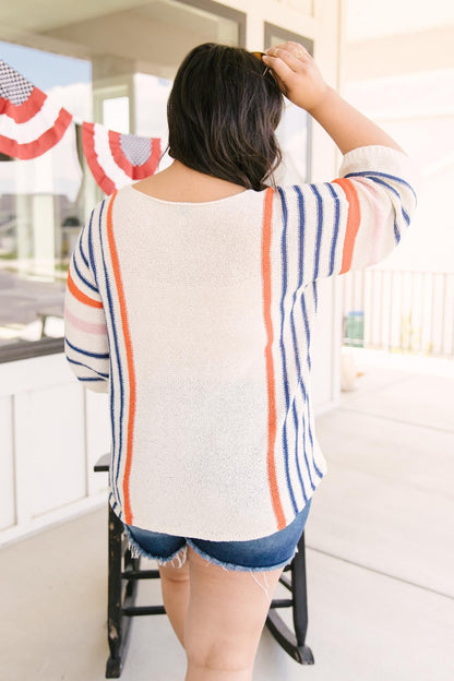 Festive Stripes Top