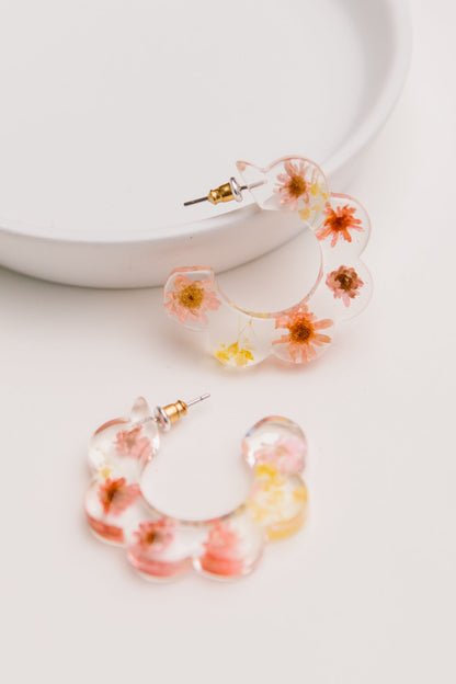 Flower Scalloped Earrings