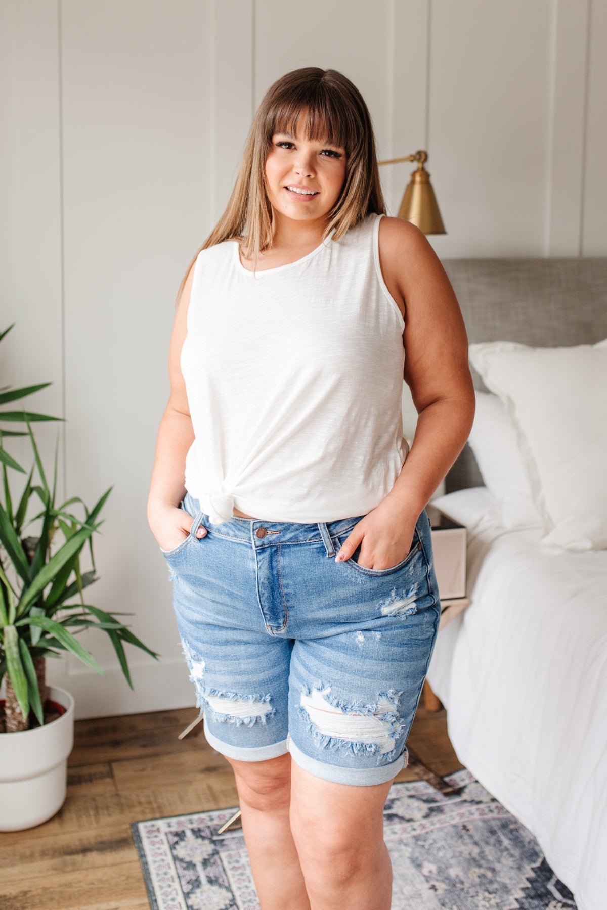 Heather Weather in Ivory Tank