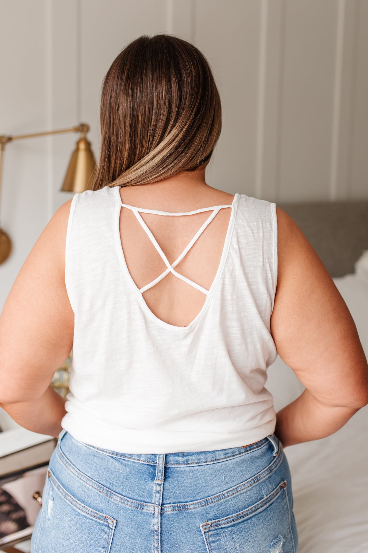 Heather Weather in Ivory Tank