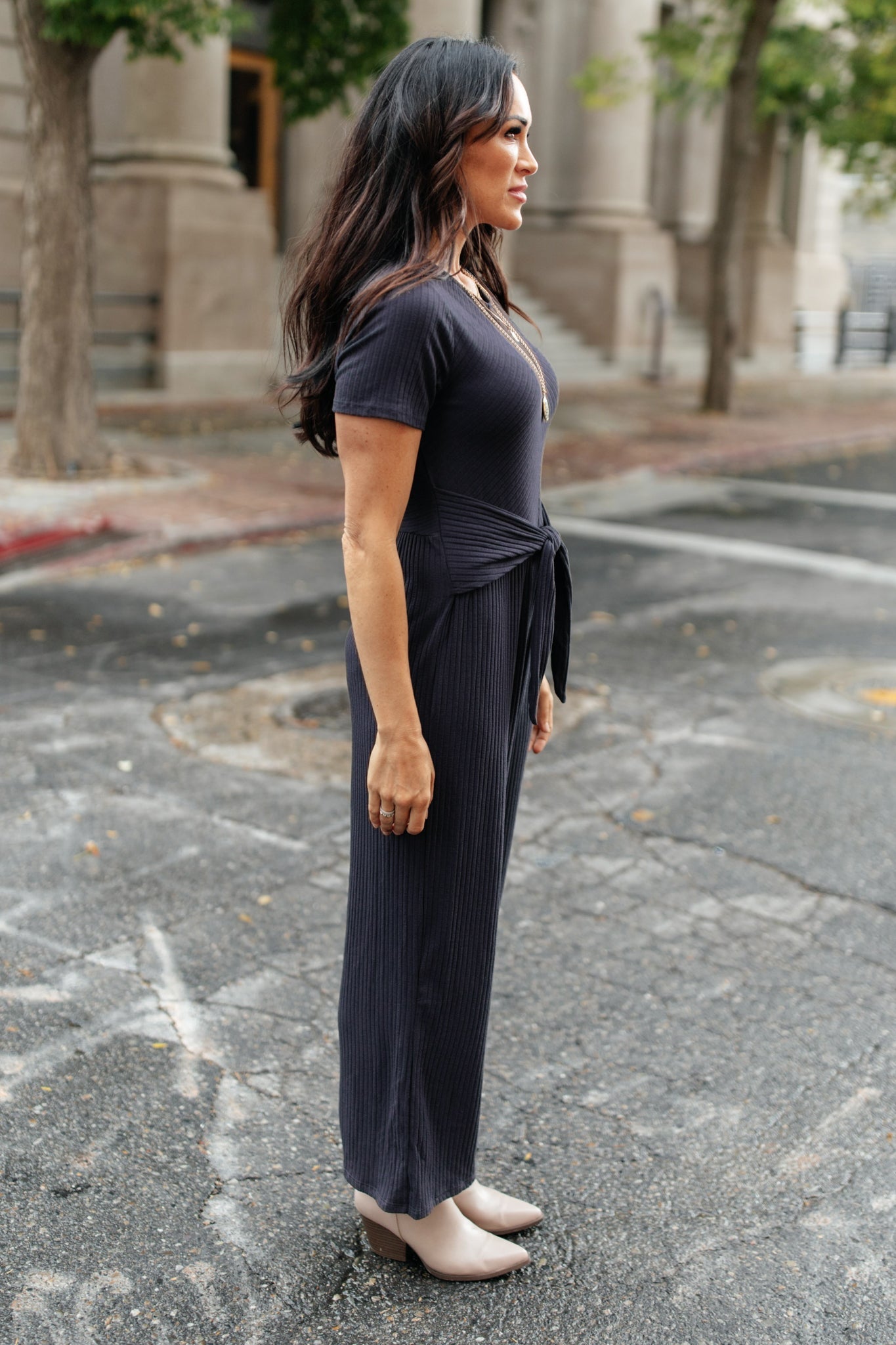 Nora Jumpsuit in Charcoal