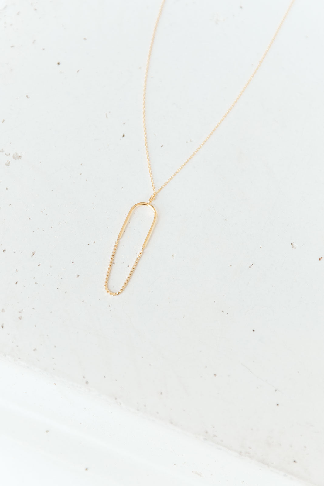 Paperclip Pendant Necklace