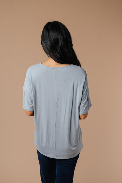 Parallel Universe Top In Dusty Blue