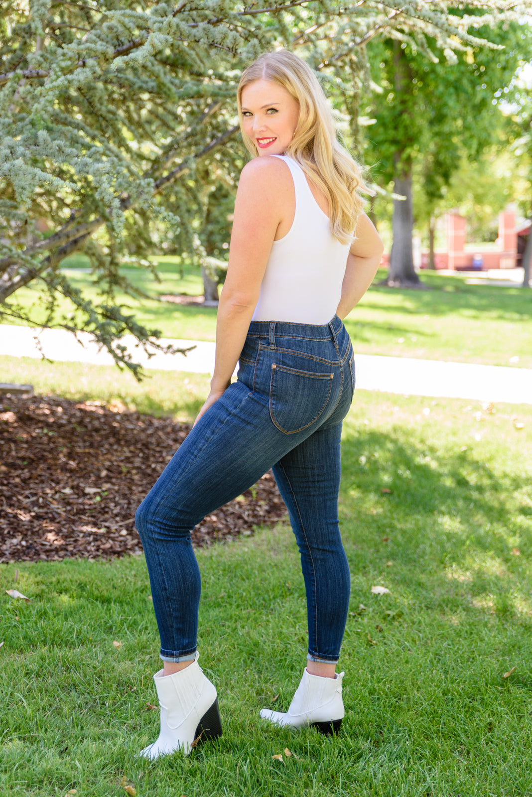 Piper Pull-On Skinny Jeans