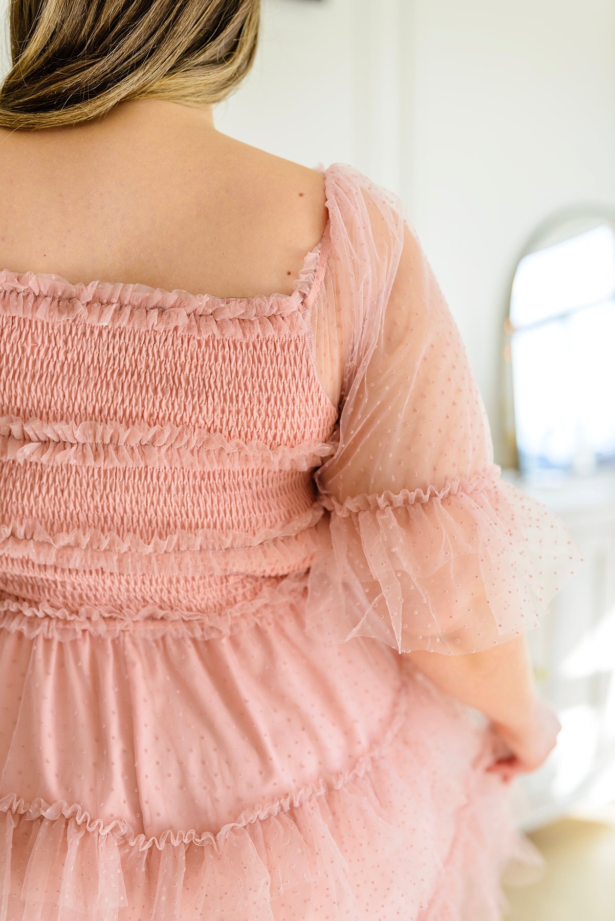 Pretty In Pink Tiered Dress