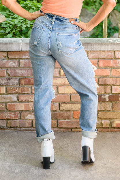 Sadie Vintage Straight Cut Destroy Jeans