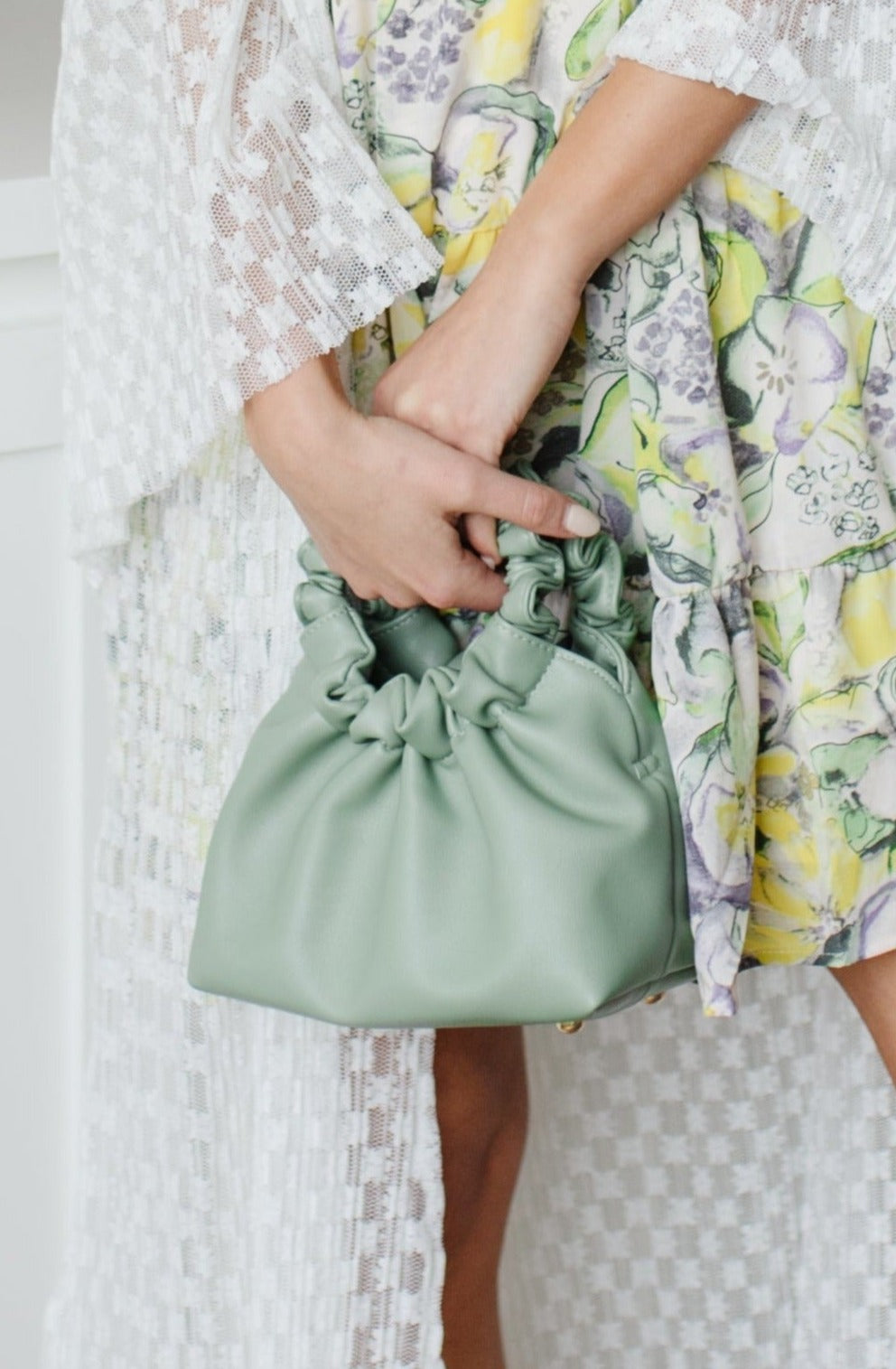 Serena Scrunchie Bag In Green