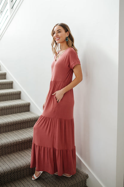 Sun Angel Dress In Rose Pink