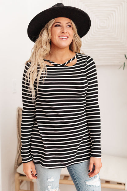 Thriving In Stripes Top