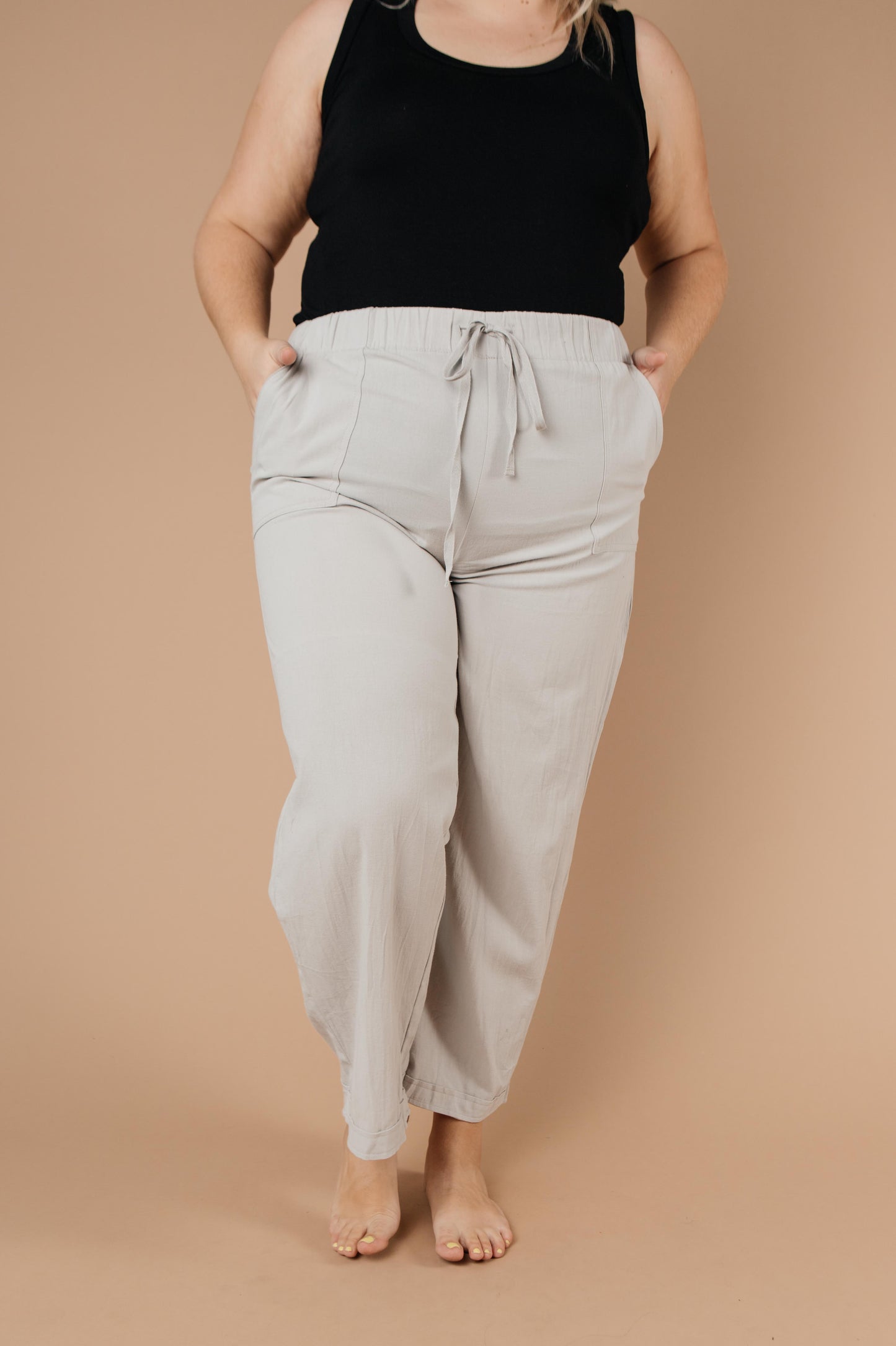 Transitions Cropped Pants In Gray