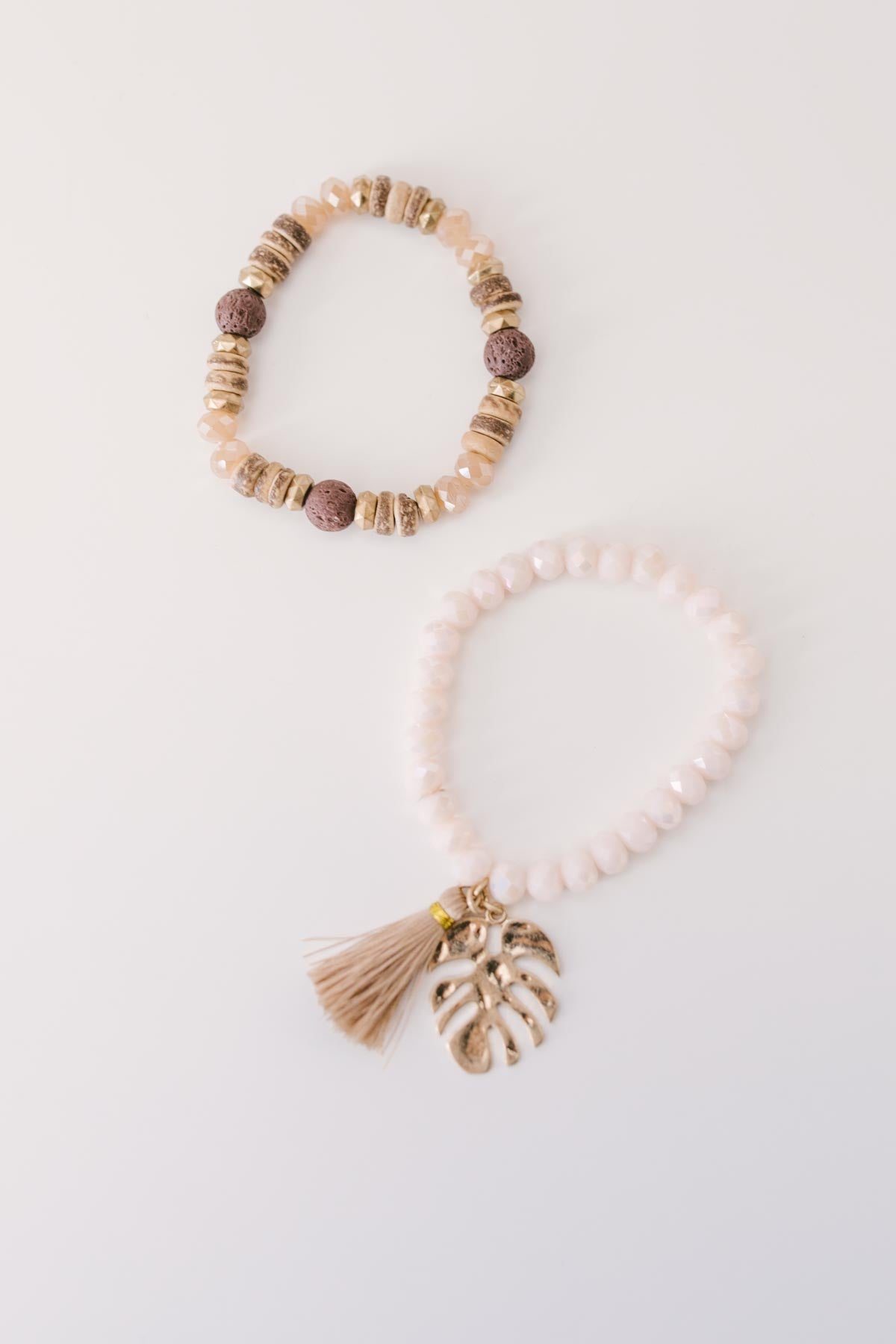 Tropics & Jade Stone Bracelet Set