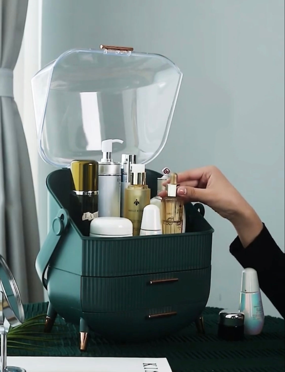 PREORDER: Ava Beauty Storage in Jade