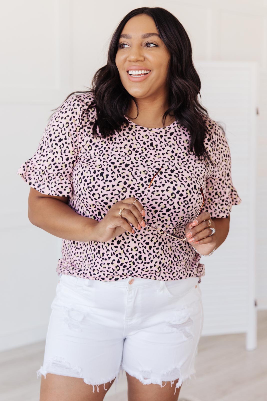 Spotted in Pink Animal Print Top