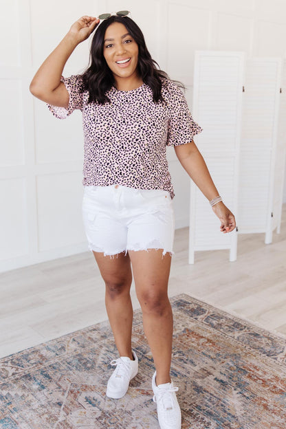 Spotted in Pink Animal Print Top